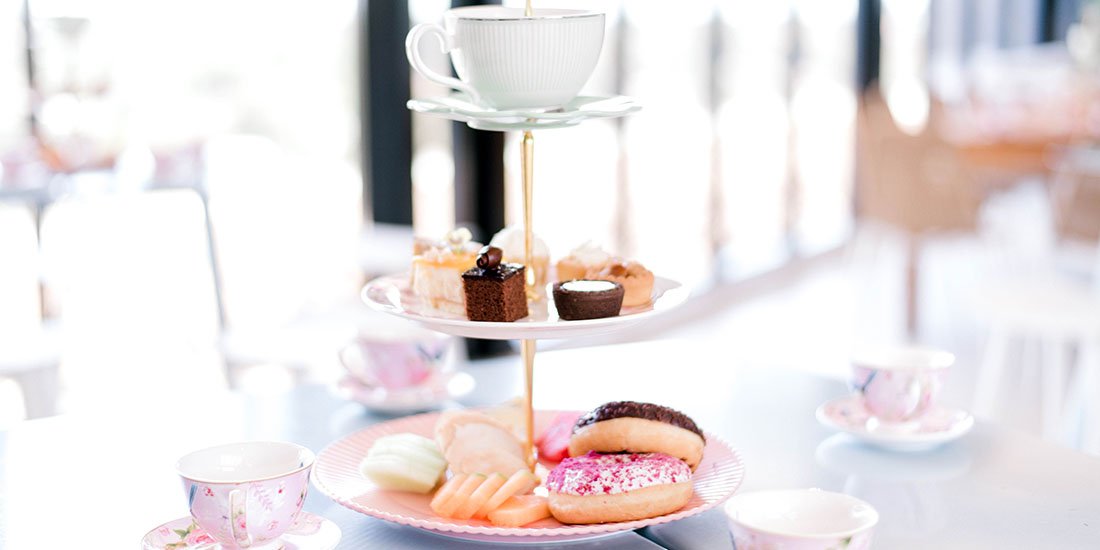 Treat yourself to plant-based sweets and sips at Aviary Rooftop Bar's Vegan Bottomless Brunch High Tea