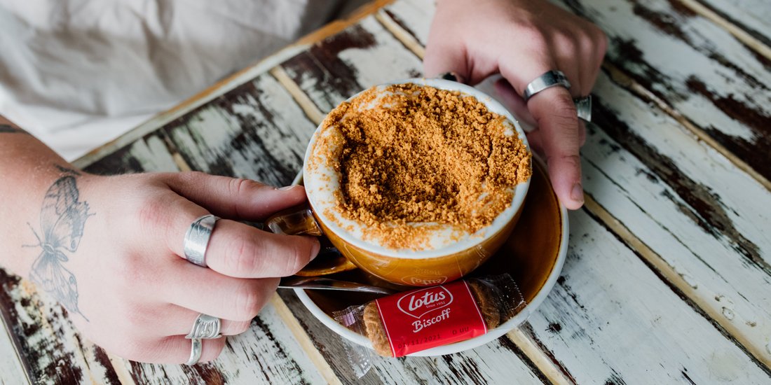 Baby it's cold out – warm up with a Biscoff hot chocolate from Elk Espresso's new winter menu