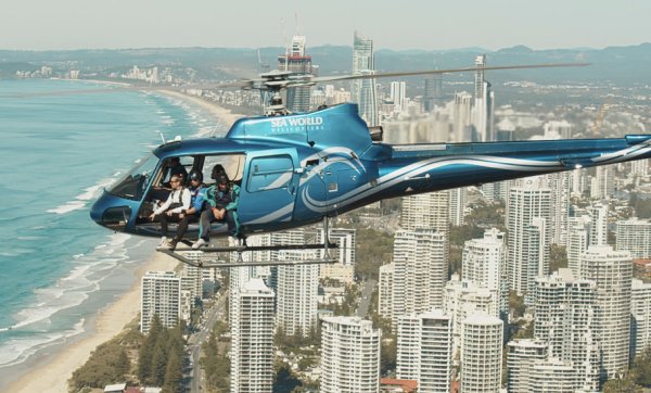 Soar over Surfers Paradise with this brand-new heli-skydive experience