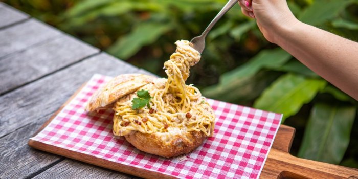 Vapiano's Carbonara Cob Loaf