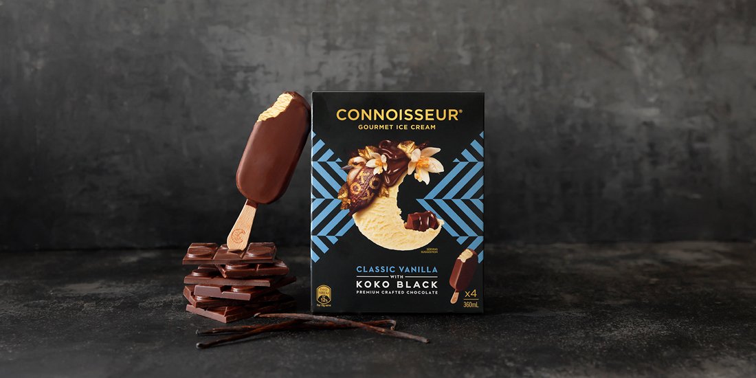 Dessert gods Connoisseur and Koko Black team up to create two new ice-cream flavours