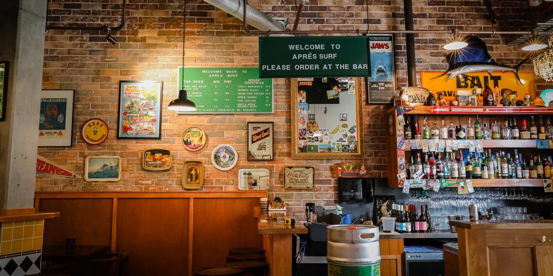 Mermaid's beloved Apres Surf has ventured south to sling brews and bites in Burleigh Heads