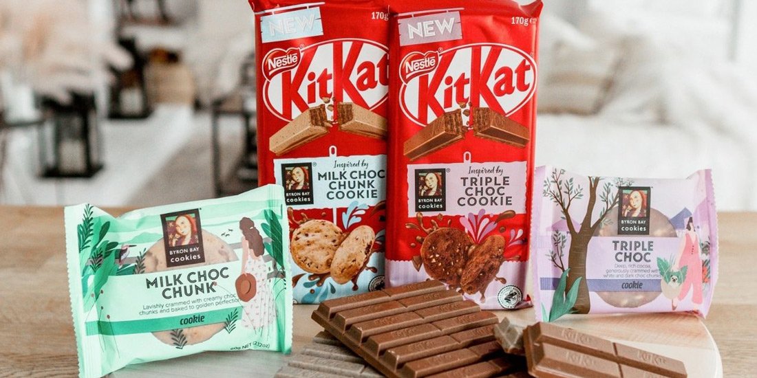 KitKat has teamed up with Byron Bay Cookies and be still our beating hearts