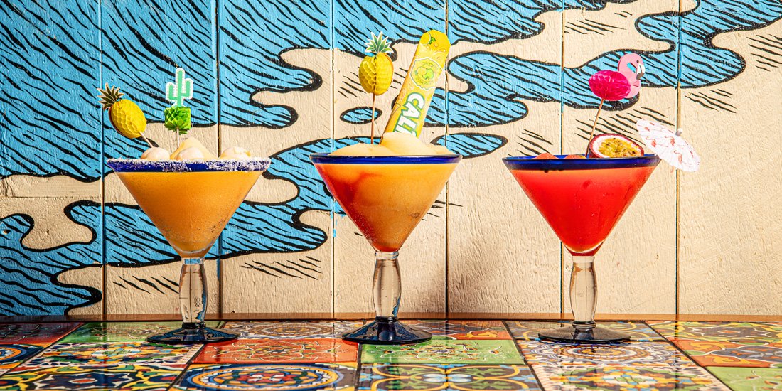 Slurpee who? Cool down with El Camino Cantina's Summer of Swirls dual frozen margaritas