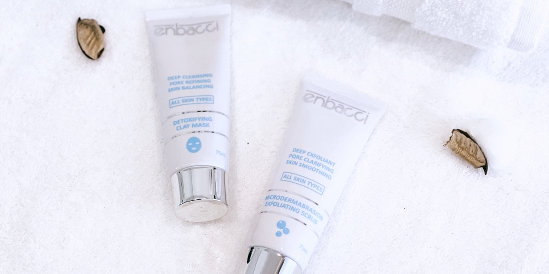 Glow up with Enbacci's microdermabrasion exfoliating scrub