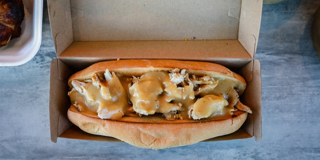 Wrap your mitts around a roast chicken roll from Varsity's new Dukes Chicken
