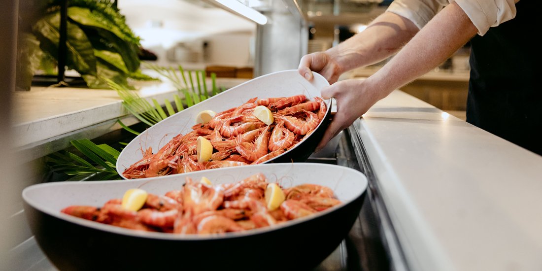 Crack in to crustaceans and bountiful buffet delights at Main Beach's Shoreline Restaurant