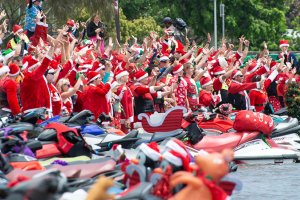 Santa Jet Ski ride