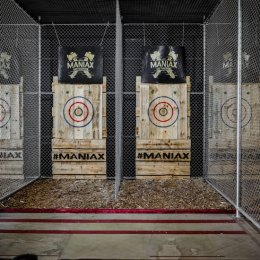 Hit a bullseye and drink from Viking horns at Surfers Paradise's new axe-throwing mecca, MANIAX