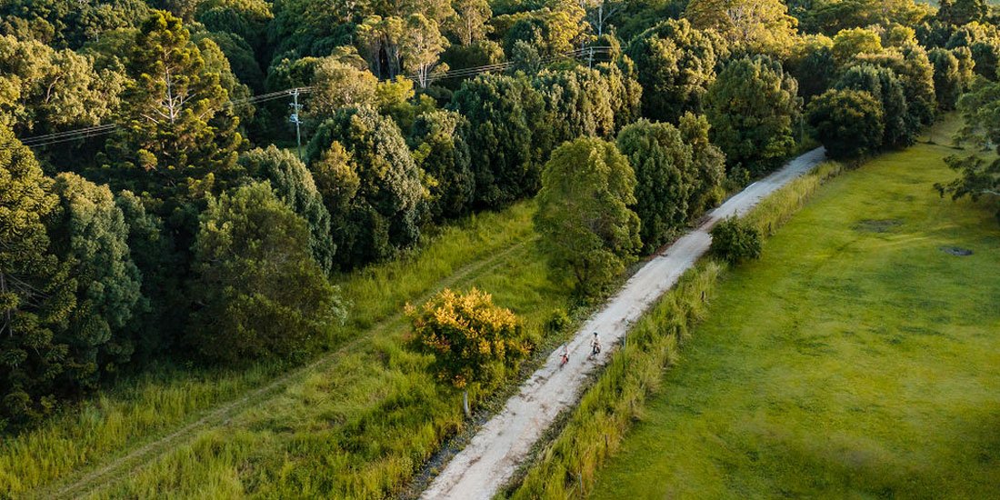 Pump the tyres and get rolling through the newly opened Northern Rivers Rail Trail