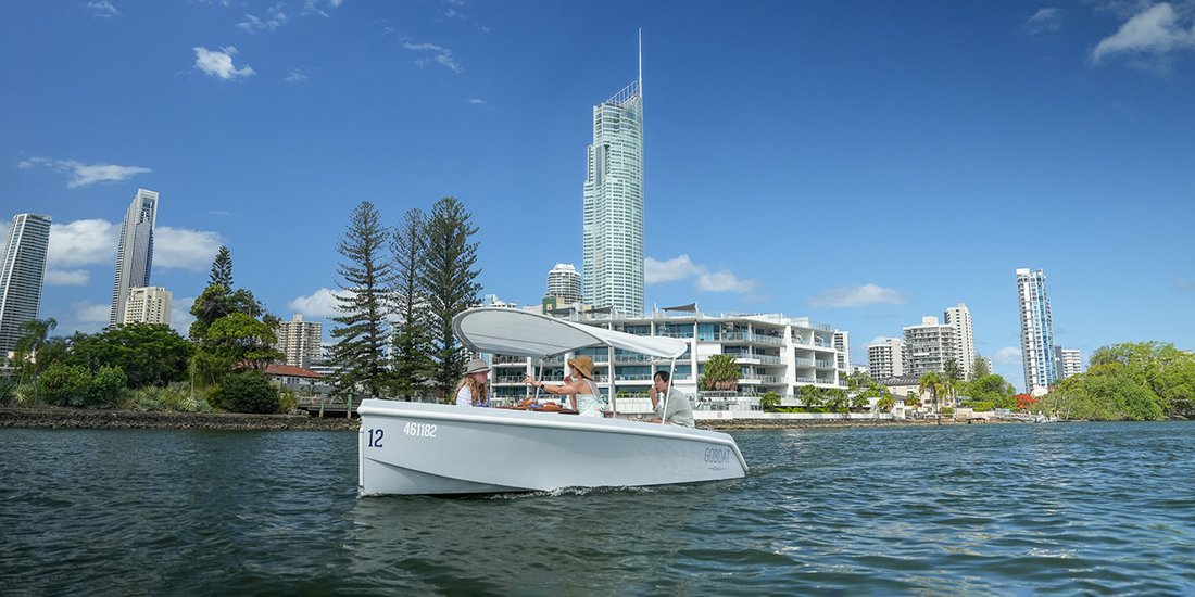 Ahoy, mates! Eco-friendly electric picnic boats by GoBoat are setting sail from Isle of Capri on the Gold Coast