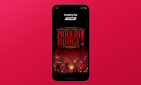 A $30 digital lottery for Moulin Rouge! The Musical has opened