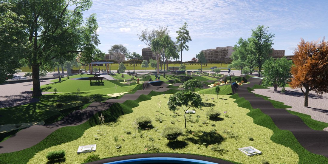 The Gold Coast's first asphalt pump track to be built at Pizzey Park