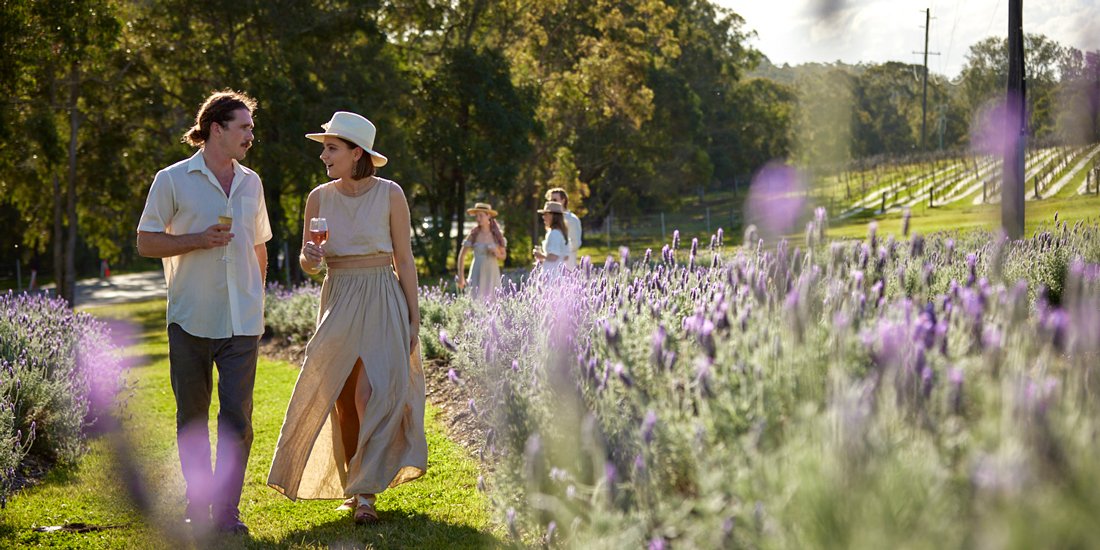 Have a picnic among the lavender fields at this lush mountain winery