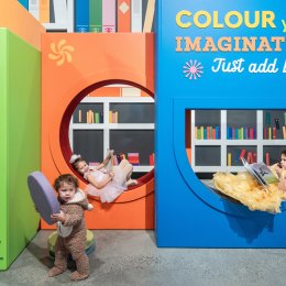 Rediscover the magic of books at HOTA's newest kid-friendly exhibition, Colour Your Imagination – Just add books