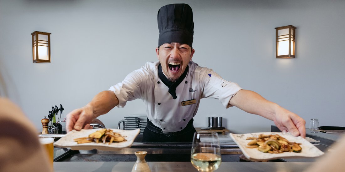 Theatrical fine dining – top-tier teppanyaki-style bites await at Hatsuhana Japanese Restaurant