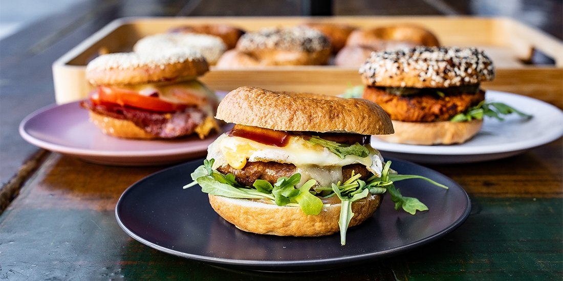 Wrap your mitts around a loaded bagel from Varsity Lakes' UE Bagels