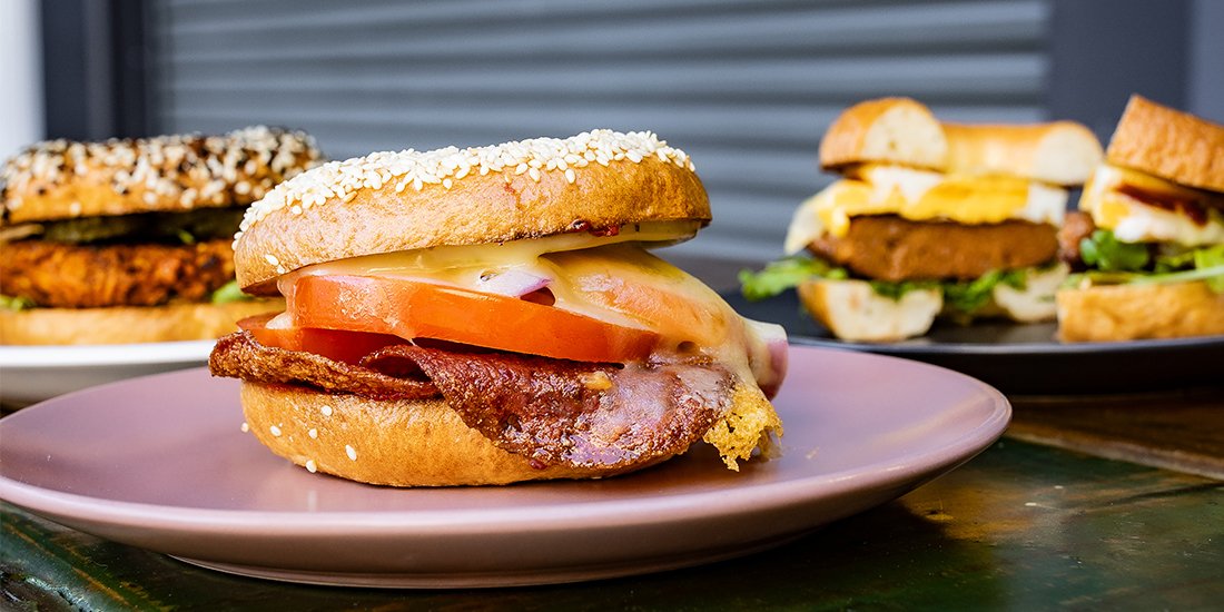 Wrap your mitts around a loaded bagel from Varsity Lakes' UE Bagels