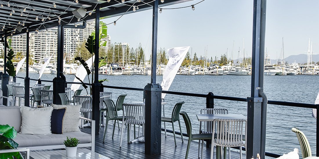 YOT Deck has transformed Fisherman's Wharf Tavern into a chic coastal-inspired pop-up bar