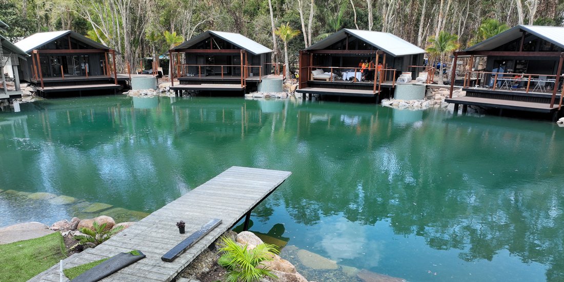 Bookings for Sandstone Point Holiday Resort's overwater villas are set to open soon