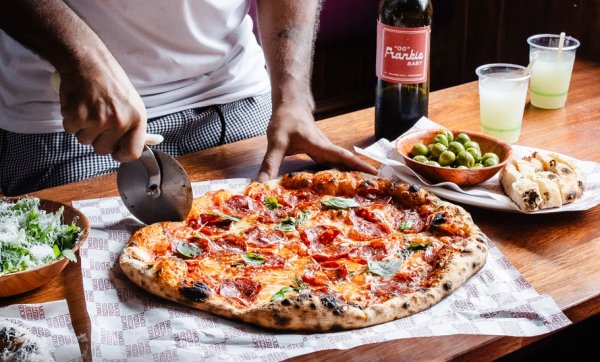 Coolangatta hotspot Franc Jrs is now slinging its famous pizzas in Nobby Beach