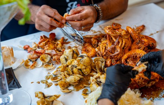 Don a bib and get your hands dirty at Broadbeach's new seafood joint, Kickin'Inn