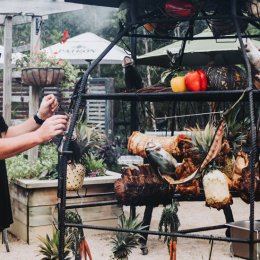 Experience flame-licked fare and local produce at North Byron Hotel's monthly Open Skies BBQ event