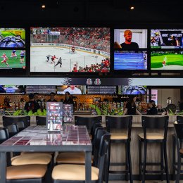 The Sporting Globe Bar and Grill and 4 Pines Brewing Company have unveiled a joint $6.5-million venue